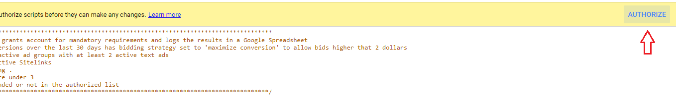 Execution Logs, Google Ads Scripts
