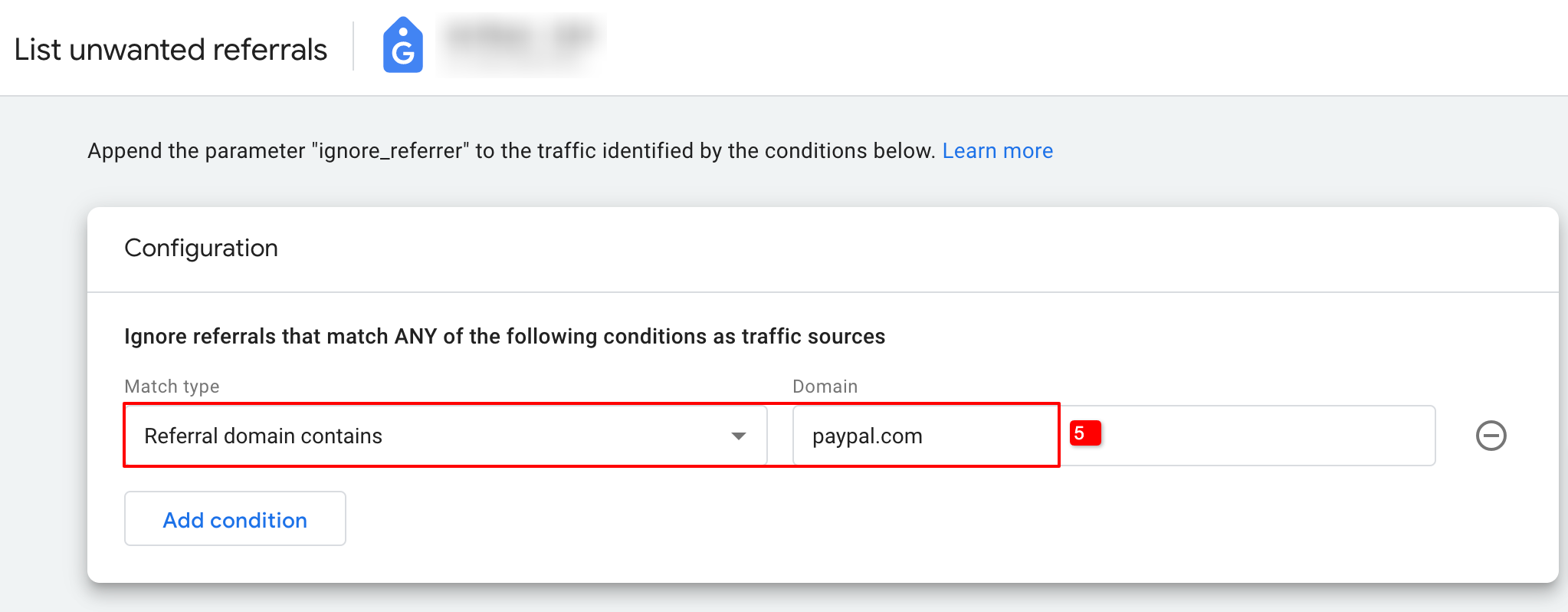 How to exclude a referring site in Google Analytics 4?