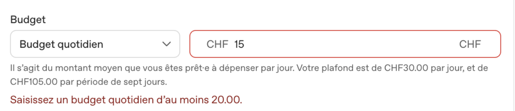 Minimum de budget sur une campagne ChatGPT Ads