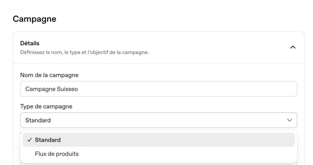 Les différents types de campagne sur ChatGPT Ads